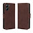 Funda de Cuero Cartera con Soporte Carcasa BY3 para Realme Q5x 5G Marron