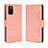 Funda de Cuero Cartera con Soporte Carcasa BY3 para Samsung Galaxy A03s Rosa