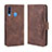 Funda de Cuero Cartera con Soporte Carcasa BY3 para Samsung Galaxy A20s Marron