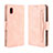 Funda de Cuero Cartera con Soporte Carcasa BY3 para Samsung Galaxy A21 SC-42A Rosa