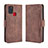 Funda de Cuero Cartera con Soporte Carcasa BY3 para Samsung Galaxy A21s Marron