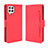 Funda de Cuero Cartera con Soporte Carcasa BY3 para Samsung Galaxy A22 4G Rojo