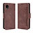 Funda de Cuero Cartera con Soporte Carcasa BY3 para Samsung Galaxy A22 5G SC-56B Marron