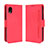 Funda de Cuero Cartera con Soporte Carcasa BY3 para Samsung Galaxy A22 5G SC-56B Rojo