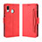 Funda de Cuero Cartera con Soporte Carcasa BY3 para Samsung Galaxy A30 Rojo