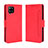 Funda de Cuero Cartera con Soporte Carcasa BY3 para Samsung Galaxy A42 5G Rojo