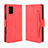 Funda de Cuero Cartera con Soporte Carcasa BY3 para Samsung Galaxy A71 4G A715 Rojo