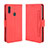 Funda de Cuero Cartera con Soporte Carcasa BY3 para Samsung Galaxy M11 Rojo