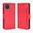 Funda de Cuero Cartera con Soporte Carcasa BY3 para Samsung Galaxy M12 Rojo