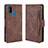 Funda de Cuero Cartera con Soporte Carcasa BY3 para Samsung Galaxy M21 Marron