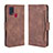 Funda de Cuero Cartera con Soporte Carcasa BY3 para Samsung Galaxy M31 Prime Edition Marron