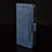 Funda de Cuero Cartera con Soporte Carcasa BY3 para Samsung Galaxy Note 10 5G Azul