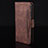 Funda de Cuero Cartera con Soporte Carcasa BY3 para Samsung Galaxy Note 10 5G Marron