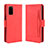 Funda de Cuero Cartera con Soporte Carcasa BY3 para Samsung Galaxy S20 Plus 5G Rojo