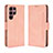 Funda de Cuero Cartera con Soporte Carcasa BY3 para Samsung Galaxy S22 Ultra 5G Rosa