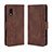 Funda de Cuero Cartera con Soporte Carcasa BY3 para Samsung Galaxy XCover Pro Marron