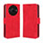 Funda de Cuero Cartera con Soporte Carcasa BY3 para Sharp Aquos R8 Pro Rojo