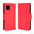 Funda de Cuero Cartera con Soporte Carcasa BY3 para Sharp Aquos Sense4 Lite Rojo