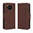 Funda de Cuero Cartera con Soporte Carcasa BY3 para Sharp Aquos Sense7 Plus Marron