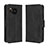 Funda de Cuero Cartera con Soporte Carcasa BY3 para Sharp Aquos Sense7 Plus Negro