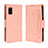 Funda de Cuero Cartera con Soporte Carcasa BY3 para Sharp Aquos wish Rosa