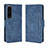 Funda de Cuero Cartera con Soporte Carcasa BY3 para Sony Xperia 1 IV SO-51C Azul