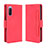 Funda de Cuero Cartera con Soporte Carcasa BY3 para Sony Xperia 10 III SO-52B Rojo