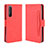 Funda de Cuero Cartera con Soporte Carcasa BY3 para Sony Xperia 5 II Rojo