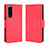 Funda de Cuero Cartera con Soporte Carcasa BY3 para Sony Xperia 5 III SO-53B Rojo