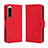 Funda de Cuero Cartera con Soporte Carcasa BY3 para Sony Xperia 5 IV Rojo