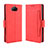 Funda de Cuero Cartera con Soporte Carcasa BY3 para Sony Xperia 8 Lite Rojo