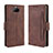 Funda de Cuero Cartera con Soporte Carcasa BY3 para Sony Xperia 8 Marron