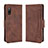 Funda de Cuero Cartera con Soporte Carcasa BY3 para Sony Xperia Ace II Marron