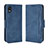 Funda de Cuero Cartera con Soporte Carcasa BY3 para Sony Xperia Ace III SOG08 Azul