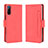 Funda de Cuero Cartera con Soporte Carcasa BY3 para Sony Xperia L4 Rojo