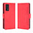 Funda de Cuero Cartera con Soporte Carcasa BY3 para Vivo iQOO 7 India 5G Rojo