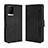 Funda de Cuero Cartera con Soporte Carcasa BY3 para Vivo iQOO 7 Legend 5G Negro