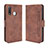 Funda de Cuero Cartera con Soporte Carcasa BY3 para Vivo iQOO U3 4G Marron