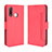 Funda de Cuero Cartera con Soporte Carcasa BY3 para Vivo iQOO U3 4G Rojo