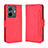 Funda de Cuero Cartera con Soporte Carcasa BY3 para Vivo iQOO Z6 Pro 5G Rojo