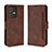 Funda de Cuero Cartera con Soporte Carcasa BY3 para Vivo V23 5G Marron