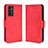 Funda de Cuero Cartera con Soporte Carcasa BY3 para Vivo V23e 5G Rojo