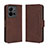 Funda de Cuero Cartera con Soporte Carcasa BY3 para Vivo V25 5G Marron