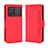 Funda de Cuero Cartera con Soporte Carcasa BY3 para Vivo X Note Rojo