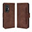 Funda de Cuero Cartera con Soporte Carcasa BY3 para Vivo X70 5G Marron