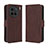 Funda de Cuero Cartera con Soporte Carcasa BY3 para Vivo X90 Pro 5G Marron