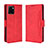 Funda de Cuero Cartera con Soporte Carcasa BY3 para Vivo Y01 Rojo