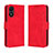 Funda de Cuero Cartera con Soporte Carcasa BY3 para Vivo Y02S Rojo