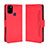 Funda de Cuero Cartera con Soporte Carcasa BY3 para Wiko View5 Plus Rojo