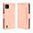 Funda de Cuero Cartera con Soporte Carcasa BY3 para Wiko Y62 Rosa